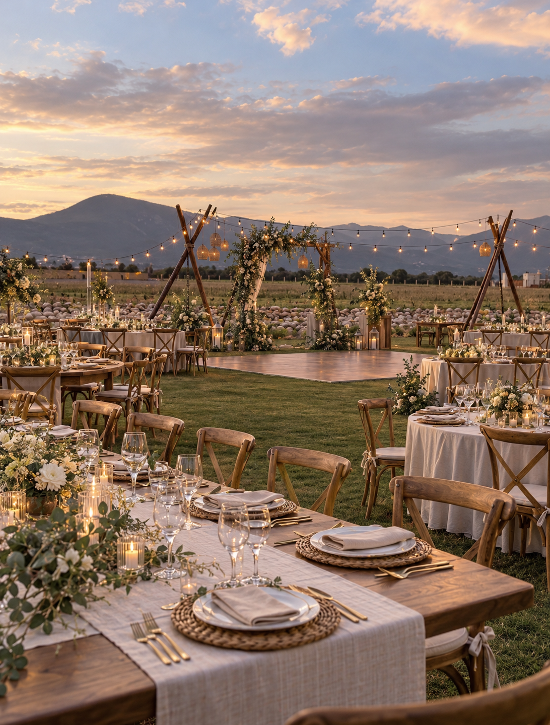 Mesa para evento en Mata de Uva