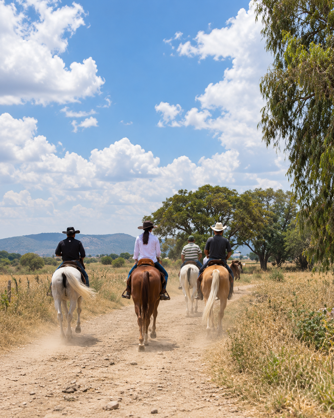 Paseo ecuestre por el campo